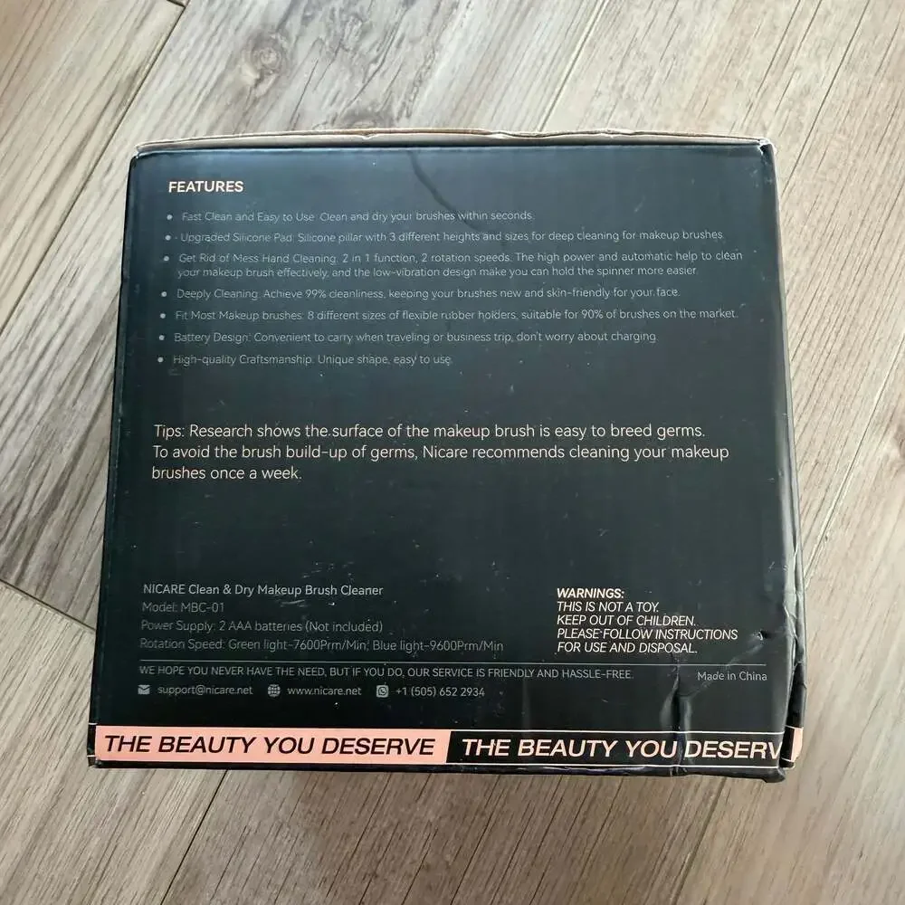 NEW NICARE Electric Makeup Brush Cleaner & Dryer Machine